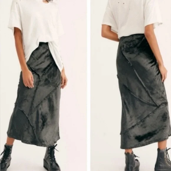 NWT Free People Serious Swagger Maxi Skirt - Picture 2 of 10